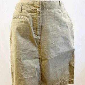 ISAAC MIZRAHI Women Above the Knee 5-Pocket Brown 100% Cotton Skirt Size 6